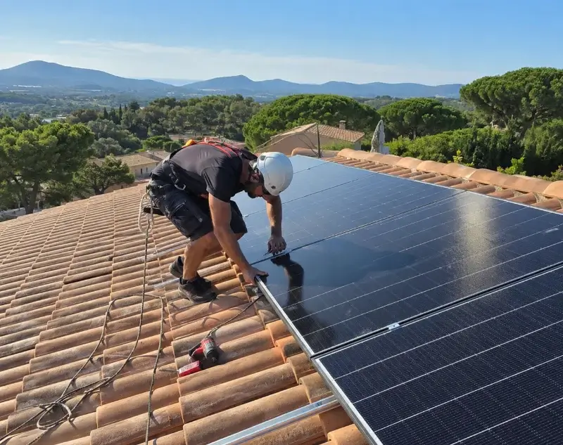 Installateur panneaux solaires Saint-Julien-les-Rosiers — pose photovoltaïque sur toiture