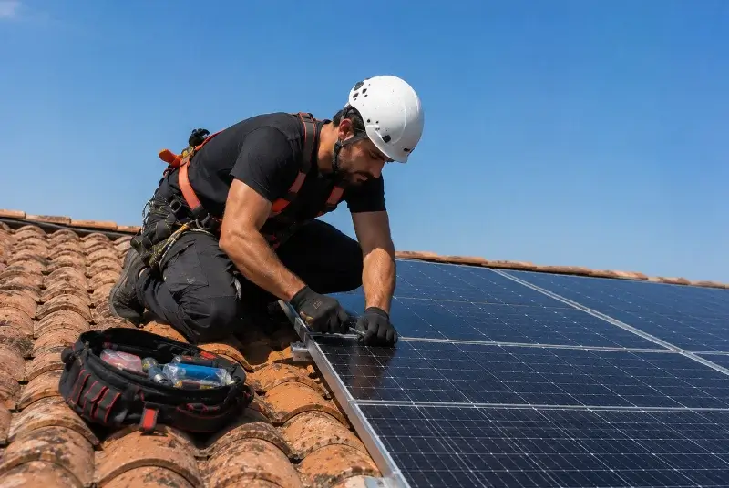 Maintenance et monitoring de panneaux solaires à Saint-Julien-les-Rosiers